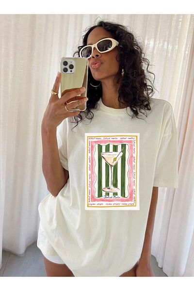 sole stories Premium Oversize Cut Short Sleeve Printed T-Shirt