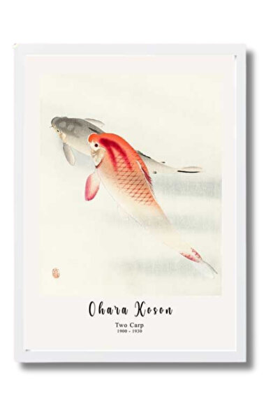 Tablo Center Ohana Koson | Çerçeveli MDF Sanat Tablosu | Modern Ev Ofis Dekor...