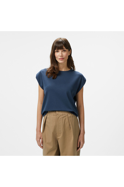 Nautica Kadın Lacivert Regular Fit T-Shirt