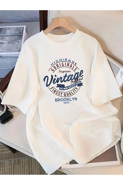 sole stories Premium Oversize Cut Short Sleeve Printed T-Shirt