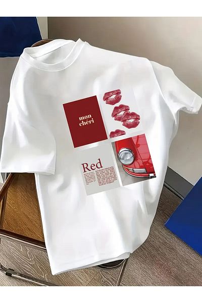 sole stories Premium Oversize Cut Short Sleeve Printed T-Shirt