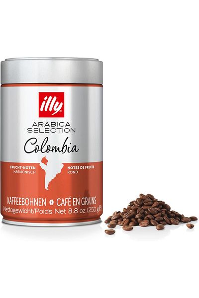 illy illy Coffee Beans - Single Serve Colombia, 250g,