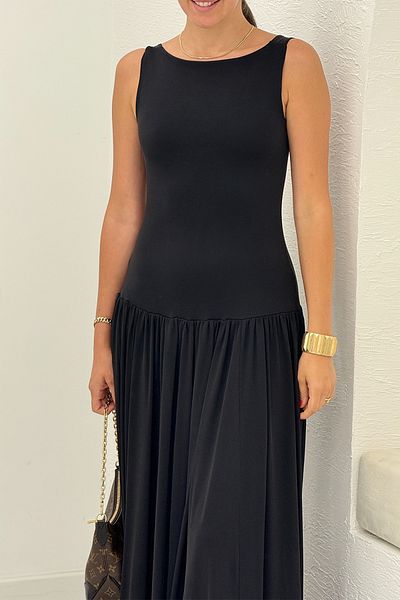 Act Pepicino Kids&Boutique Black Maxi Dress 1001