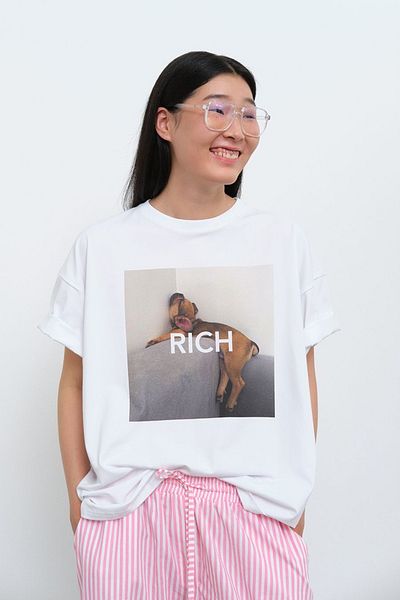 sole stories Premium Oversize Cut Short Sleeve Printed T-Shirt
