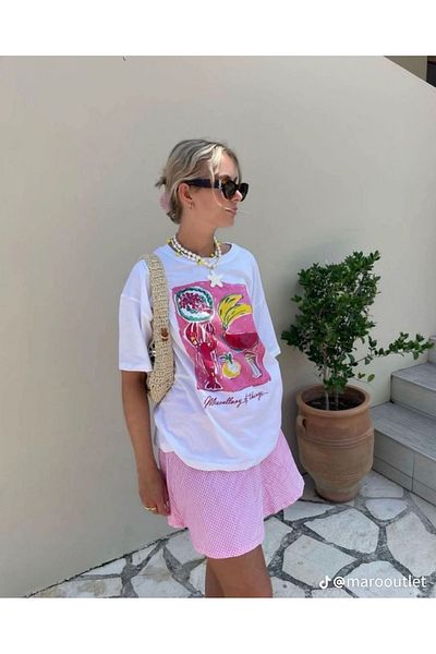 sole stories Premium Oversize Cut Short Sleeve Printed T-Shirt
