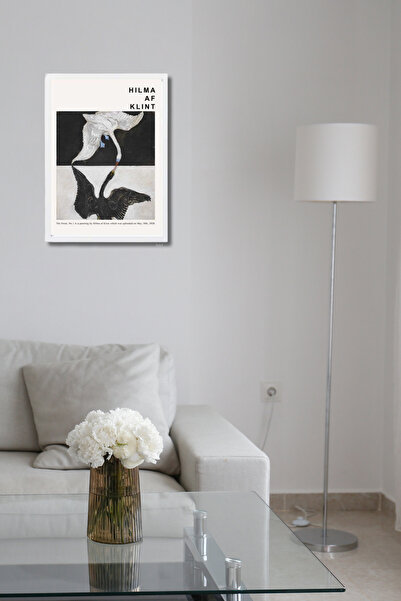 Hilma Af Klint | Çerçeveli MDF Sanat Tablosu | Modern Ev Ofis Dekorasyonu |