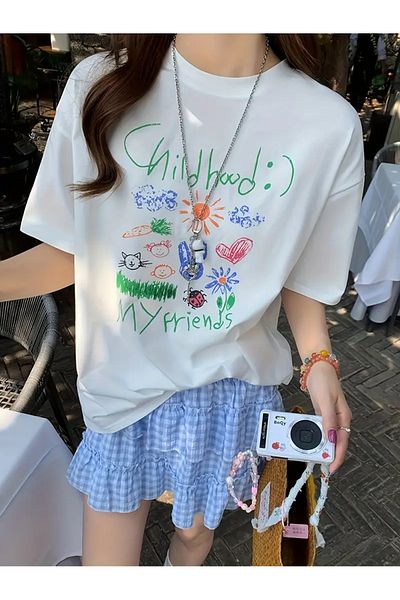 sole stories Premium Oversize Cut Short Sleeve Printed T-Shirt