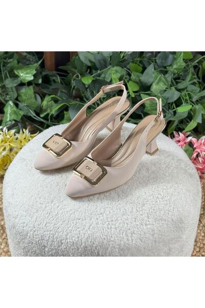 MEY Special Buckle Thin Heel Shoes M1106