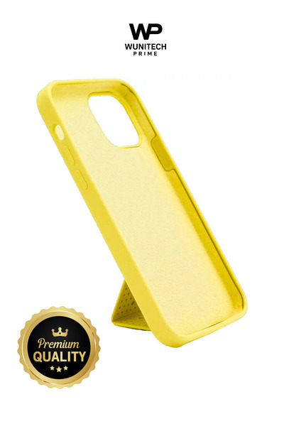 WUNİT Apple iPhone 15 Pro Max Compatible Colorful Silicone Case with Stand