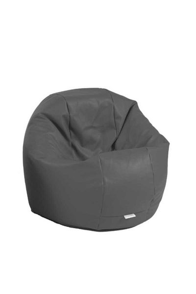 Pufrelax Fotoliu Relaxo, Material Piele ecologica - Dark Grey