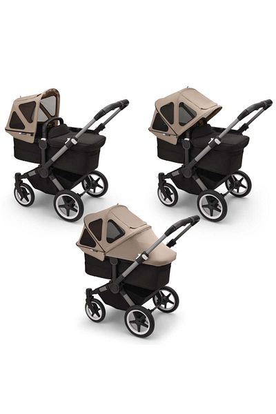 Bugaboo Capotina cu extensie plasa insecte Donkey Dune Taupe