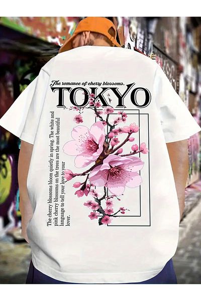 sole stories Premium Oversize Cut Short Sleeve Printed T-Shirt