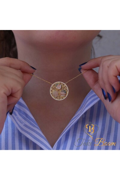 Takı Boom Dualı Gümüş Kolye Ayetel Kürsi Nazar Duası Ve Allah Yazılı 3 Dualı Gümüş Kolye