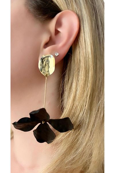 Store Diva Charm Black Vintage Earrings