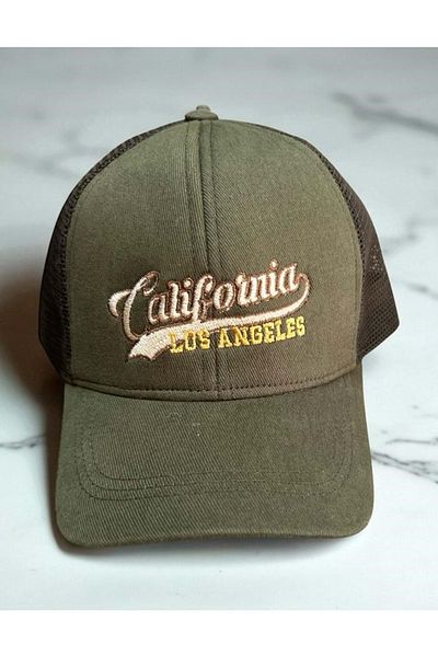 Balgüneş Tekstil 4/8 Years Boy California Printed Cap 52cm Khaki