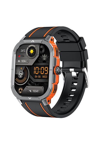 OEM Smartwatch IXIU® HK56, 2.06" AMOLED HDR10+, BT 5.3, NFC, Sănătate & Sport, Orange, Bărbați