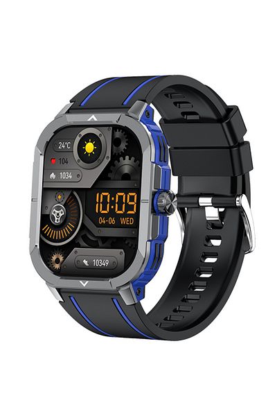 OEM Smartwatch IXIU® HK56, 2.06" AMOLED HDR10+, BT 5.3, NFC, Sănătate & Sport, Albastru, Bărbați