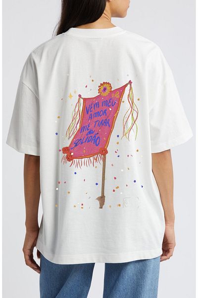 sole stories Premium Oversize Cut Short Sleeve Printed T-Shirt