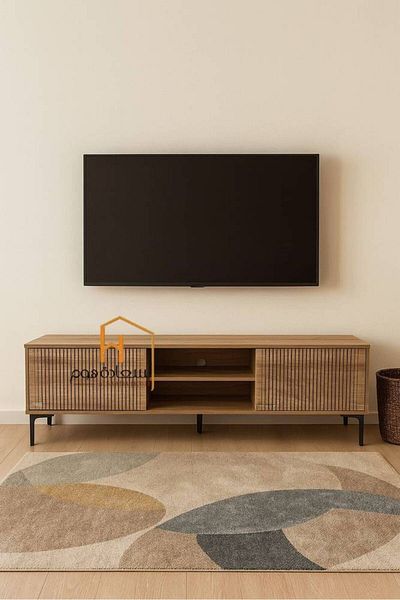 Al Saada Home TV Stand - 160x40x45 cm - Wooden