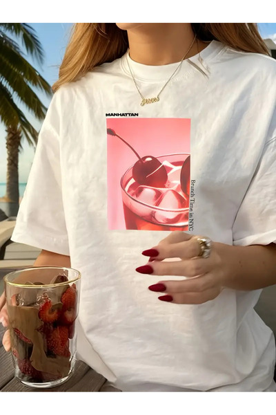 Jose Clothing تي شيرت مطبوع بأكمام قصيرة ومقاس كبير ممتاز