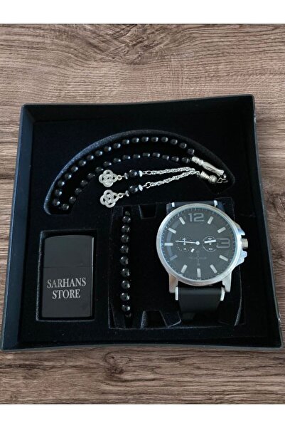 Eyiser Store Kişiye Özel Saat Seti | Silikon Kordon Saat + İsimli Çakmak + Ta...