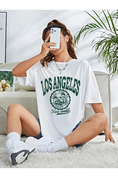 sole stories Premium Oversize Cut Short Sleeve Printed T-Shirt