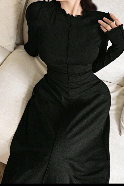 missamour KADIN PARÇALI PİS DİKİŞLİ TREND ELBİSE