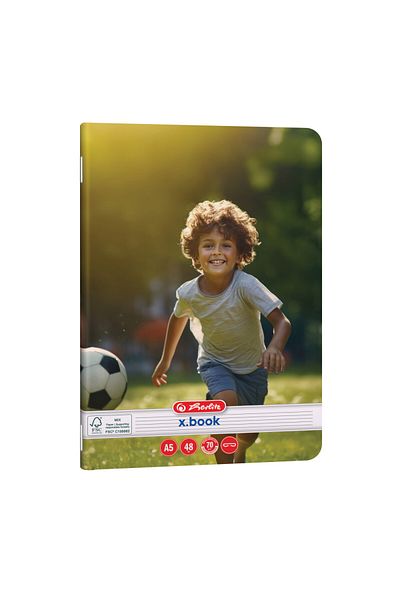 Herlitz Caiet A5, 48 de coli, Dictando, 70 g/m², design sportiv