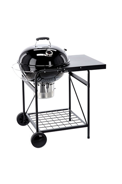 SERSIMO Gratar din otel pe carbuni, cu tava pentru cenusa, capac cu termometr...