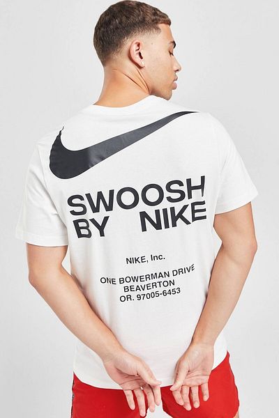 Nike Sportswear Tee Big Swoosh Men's Cotton T-Shirt White