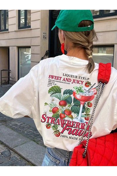 sole stories Premium Oversize Cut Short Sleeve Printed T-Shirt