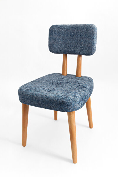 HAMUR Mutfak Yemek Odası Sandalyesi Rustik Modern Salon Oturma Odası Ahşap Kadife Doku Sandalye Orella