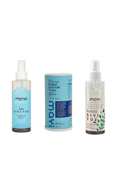Mayi Tuz Tuzluklu Kekikli sıvı tuz Sprey set