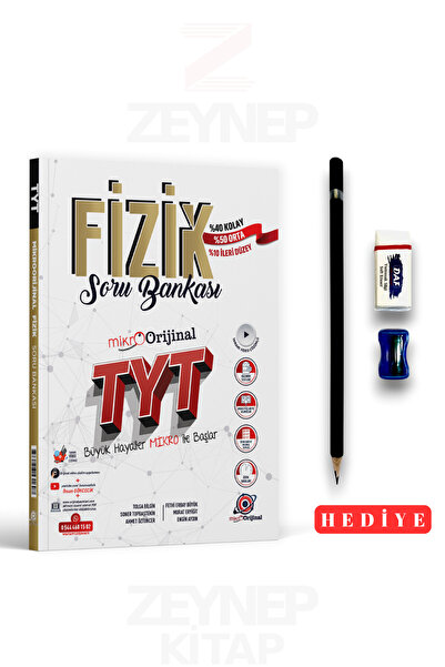Orijinal Yayınları TYT Fizik Soru Bankası MikroOrijinal (Sınav Seti Hediyeli)
