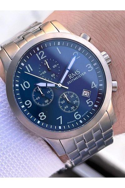 RMS Romanson Titanium Series 2 Years Guarantee 10 Atm Water Resistant Men Wristwatch Ag1639.03