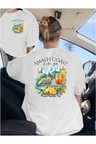 sole stories Premium Oversize Cut Short Sleeve Printed T-Shirt