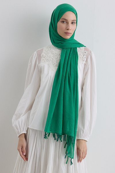 SOFT AKSESUAR Lilyum Tassel Cotton Shal