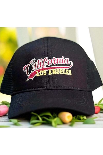 Balgüneş Tekstil 4/8 Years Boy California Printed Cap 52cm Black