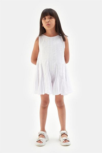 Tyess Girl Ecru Overall