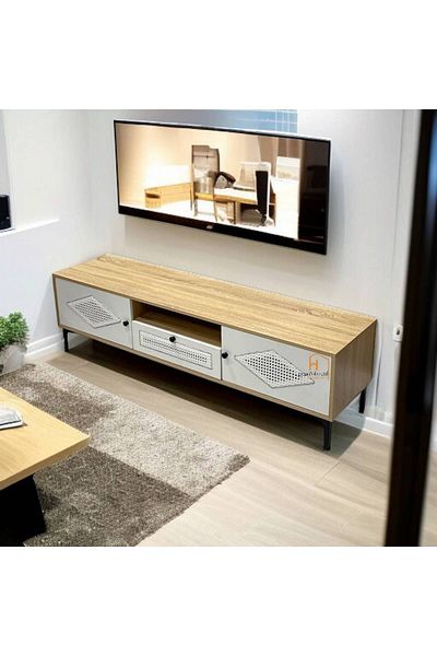 Al Saada Home وحدة تليفزيون - 180×40×45 سم - خشب