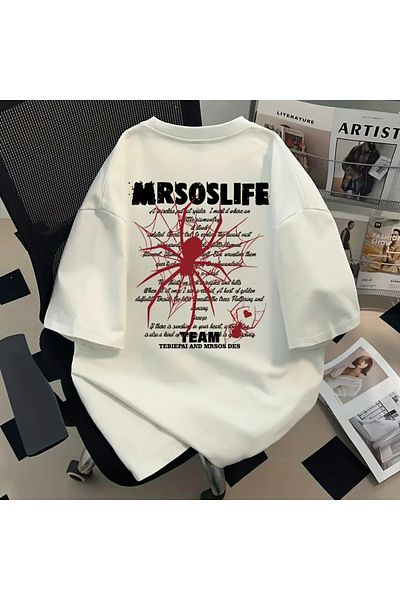 sole stories Premium Oversize Cut Short Sleeve Printed T-Shirt