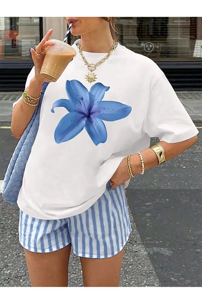 sole stories Premium Oversize Cut Short Sleeve Printed T-Shirt