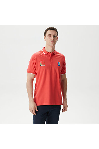 Nautica Erkek Kırmızı Classic Fit Polo Yaka T-Shirt