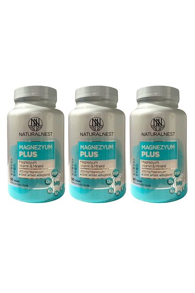 Naturalnest Magnesium Plus 90 Tablets (3 Pieces)