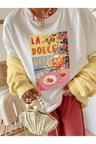 sole stories Premium Oversize Cut Short Sleeve Printed T-Shirt