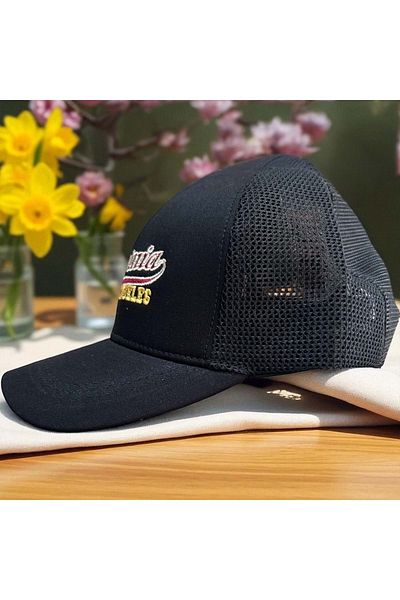 Balgüneş Tekstil 4/8 Years Boy California Printed Cap 52cm Black