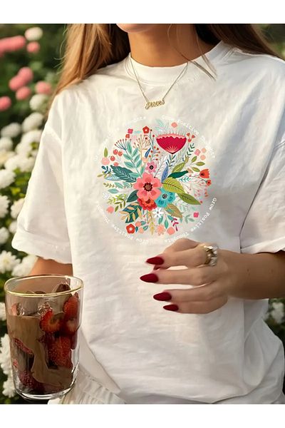 sole stories Premium Oversize Cut Short Sleeve Printed T-Shirt