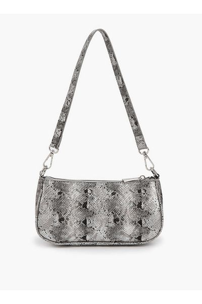 Flora Bella by Shoexpress Animal Print Crossbody Bag with Detachable Strap and Zip Closure