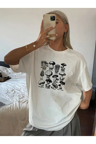 sole stories Premium Oversize Cut Short Sleeve Printed T-Shirt