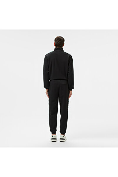 Lacoste Erkek Regular Fit Baskılı Siyah Eşofman Altı